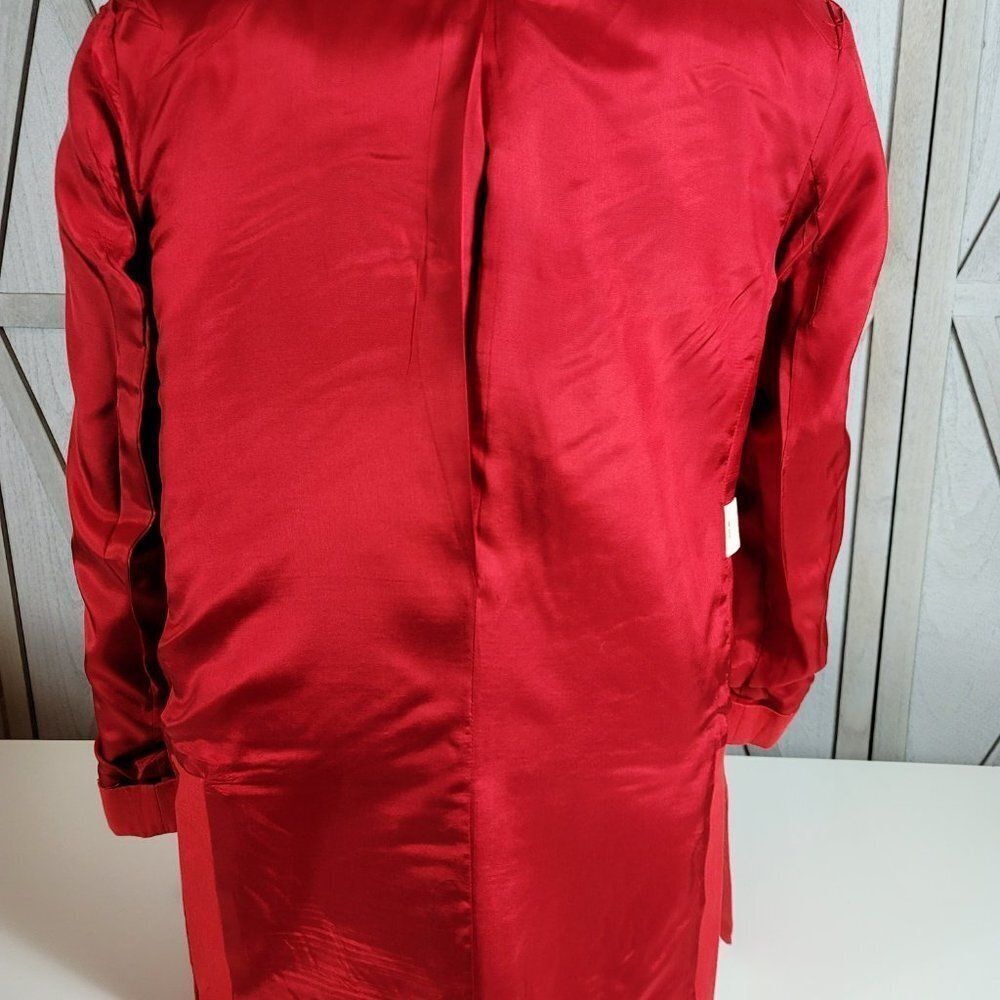 Moygashel 100% Linen - Fully Lined - Red Blazer. Made In Guatemala - Sz Small - Picture 14 of 16